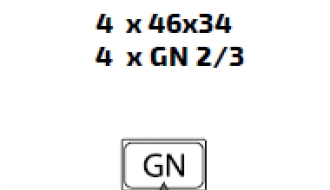 Konvektsioon auruga 4x GN2/3  SN