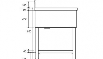 RST valamu 800mm