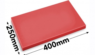 Cutting board - 25 x 40 cm - red