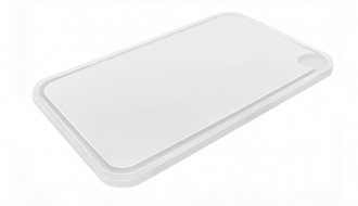 Cutting board with juice groove - 40 x 60 cm - white