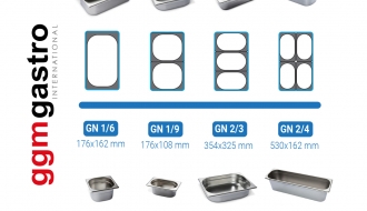 GN container perforated 1/3 - Depth 100 mm