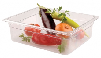 Polycarbonate containers GN 1/2 - clear - height 150mm