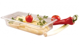 Polycarbonate containers GN 1/3 - clear - height 150mm