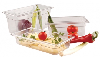 Polycarbonate containers GN 1/3 - clear - height 150mm