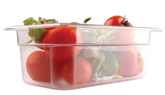 Polycarbonate containers GN 1/4 - clear - height 100mm