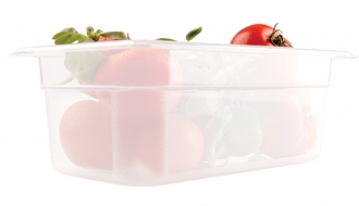 Polypropylene containers GN 1/4 - milky - height 100mm