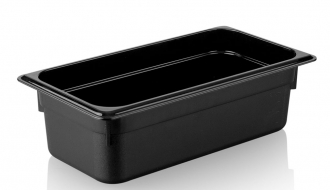 Polypropylene containers GN 1/3 - black - height 100mm