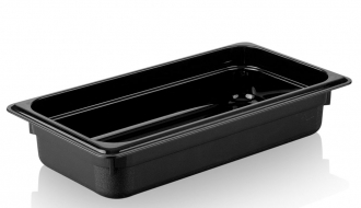 Polypropylene containers GN 1/3 - black - height 65mm