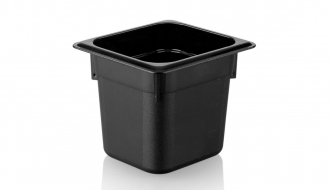 Polypropylene containers GN 1/6 - black - height 150mm