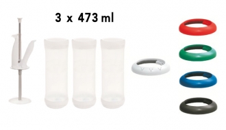 Portion Pal 473 mL 3-pack - single hole middle membrane