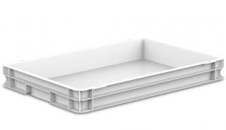 (Set) 8x Dough container, white, B600xT400xH77mm