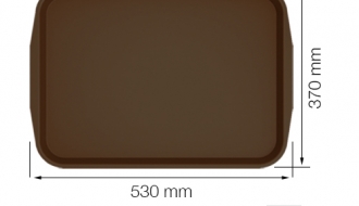 Cafeteria Tray 530 x 370mm - brown