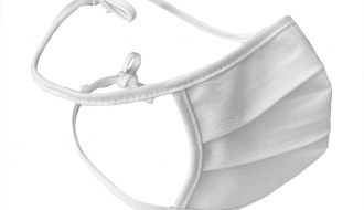 (10 pieces) protective masks-white - with binding tape