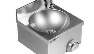 Wash hand basin with mixer tap 40x40cm (cold & hot water supply)