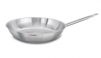 Stainless steel frying pan - Ø 200 mm - height: 50 mm | anti-stick pan | pan