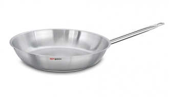 Stainless steel frying pan - Ø 240 mm - height: 50 mm | anti-stick pan | pan