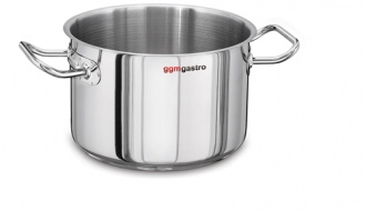 Meat pot - Ø 240 mm - height: 150 mm | stainless steel pot | cooking pot | kitchen pot | frying pot | induction