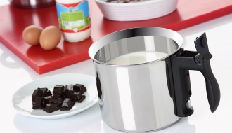 Simmer pot - Ø 16 cm | Bain Marie pot | Water bath pot | Milk pot | Water bath kettle