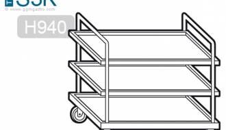 Serving trolley 1,0 m - level 3