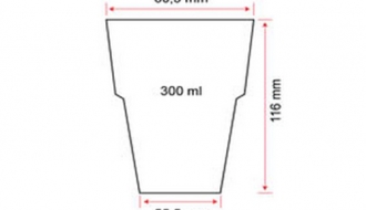 Polycarbonate lenses - 250 ml - 50 picces