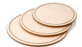 Pizza plate with juice groove - Ø 26 cm | Pizza board | Wooden plate