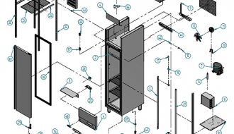 Refrigerator (GN 1/1) - with 1 door