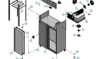 Bakery freezer (EN 60x40) - with 2 doors