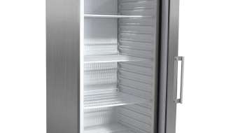 Refrigerator made of stainless steel - 400 litres - with 1 door