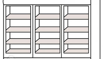 Beverage refrigerators/ cooler  1600 litres - with 3 doors