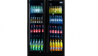 Beverage refrigerators- 630 Liter- 2 glass door- Black