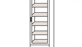 Bar drinks refrigerator 280 litres - with 1 door