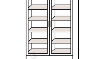 Bar drinks refrigerator 435 litres - with 2 doors