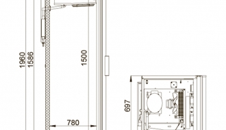 Getränkekühlschrank - 700 Liter - mit 1 Glastür