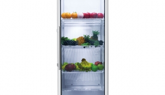 Refrigerator - 400 liters - with 1 glass doors