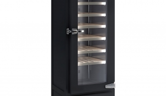 Wine Fridge 265 liters - black - with 1 glass door