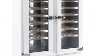 Wine Fridge 640 liters - white - with 2 glass doors