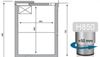 Bottle chest freezer 445 litres