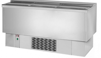 Bottle chest freezer 305 litres (stainless steel)