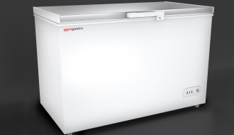 Freezer stainless steel lid / 358 litres / energy class A+