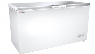 Freezer stainless steel lid / 450 litres / energy class A+