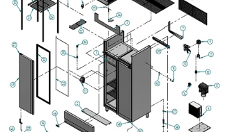 Freezer (GN 1/1) - with 2 doors