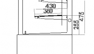 Cake Counter 1,20 m (LED)