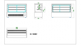 Cake Counter 1,80 m (LED)