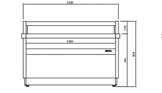 Countertop 1,25 x 0,81 m