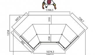 Countertop, 90° Corner (external)