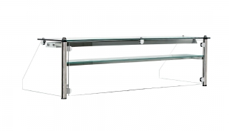 Glass showcase with 1 shelf - 1.25 m