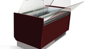 Ice counter 1.25 x 0.92 m - garnet red