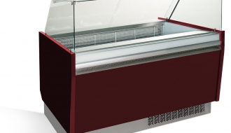 Ice counter 1.56 x 0.92 m - garnet red