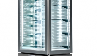 Panorama display case - 457 litres - with 5 glass shelves