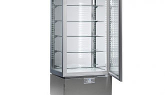 Panorama display case - 457 litres - with 5 glass shelves